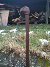 vycházková hůl se sokolí hlavou